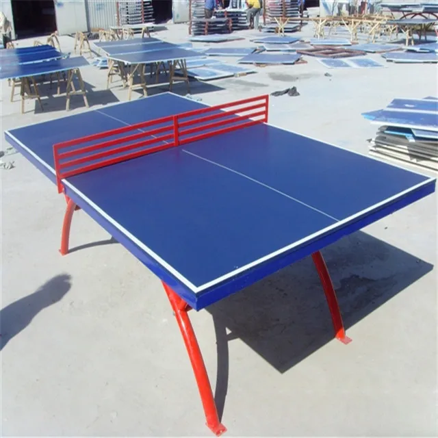 Offical Size SMC Outdoor Table Tennis Table Training Steel Metal Frame Tube Waterproof Ping-pong Table