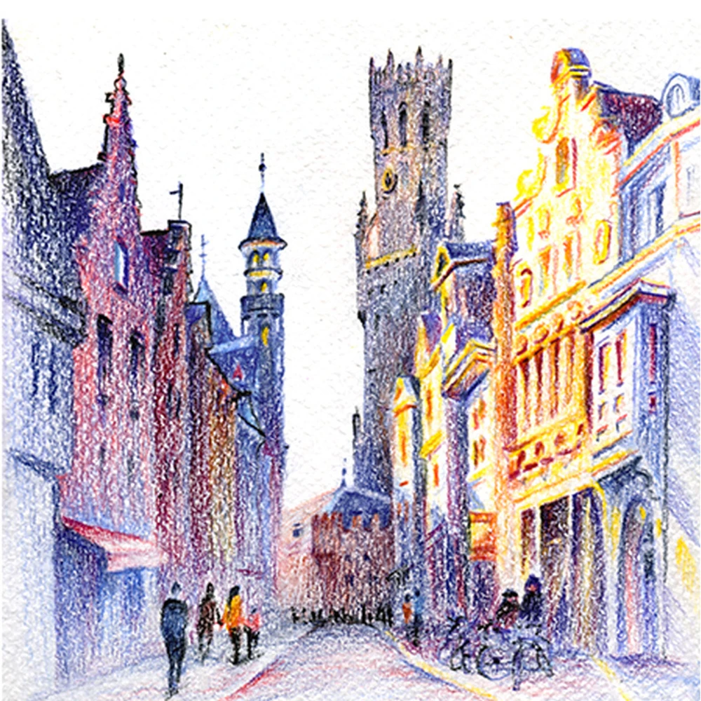 12/24/48/72/120 색 오일 우드 색연필 수채화 연필 스케치 드로잉 연필 세트, 학교 어린이 그림 미술 용품