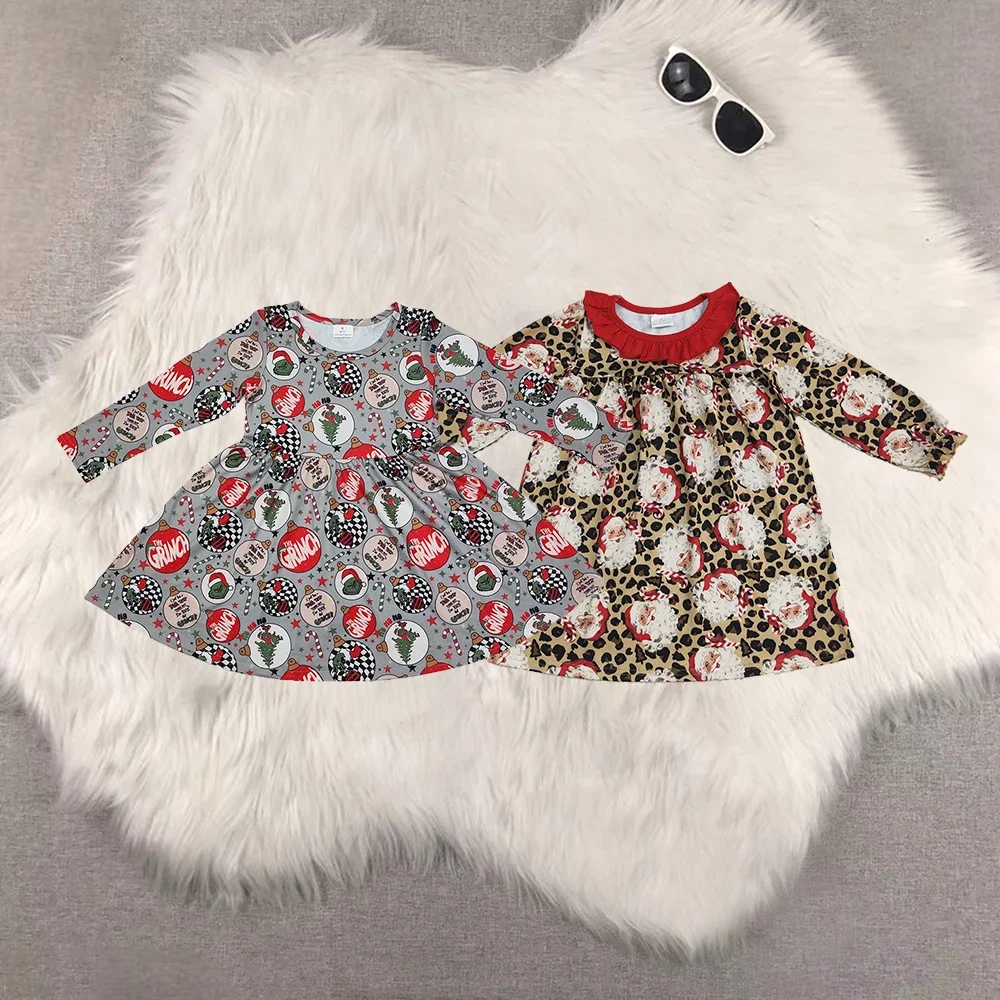 

Baby kids clothing Sibling Baby Girls Christmas Knee Length Dresses