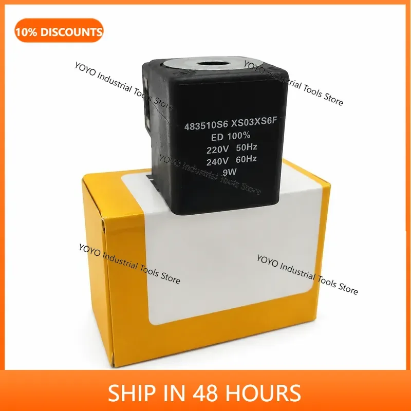 2026 new in stock Solenoid Valve Coil for 483510S6 XS03XS6F 220V-240V 50/60Hz 9W