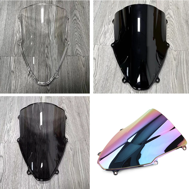 Motorcycle Double Bubble Windshield WindScreen Screen For 2020 2021 2022 2023 Honda CBR1000RR CBR 1000 RR-R Fireblade SP Black