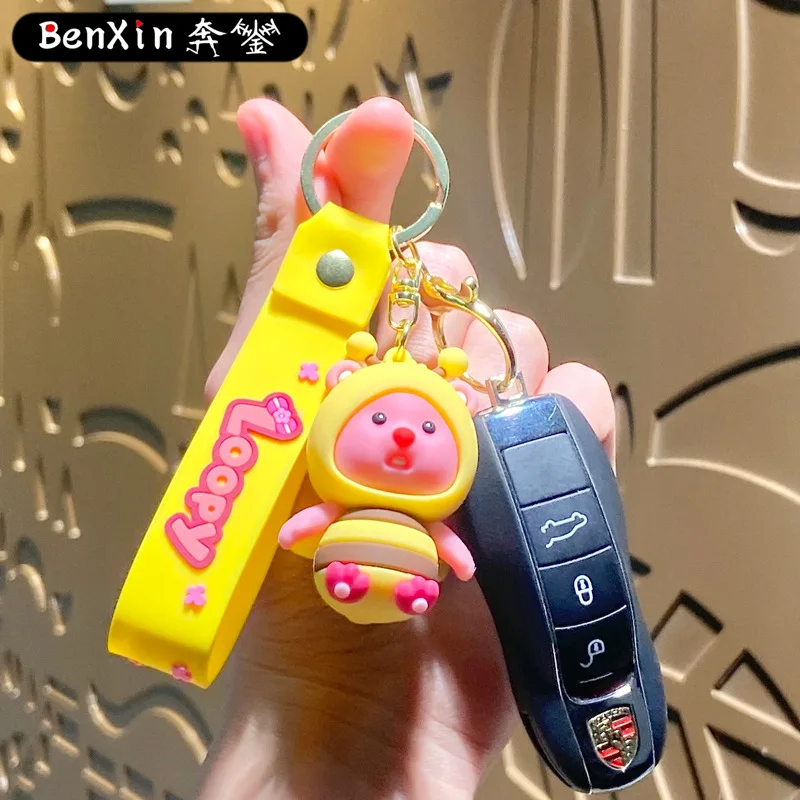 Minso kreativer Schlüsselanhänger Taschenanhänger, süßer Paar Auto Schlüsselanhänger Anhänger, exquisites kleines Geschenk