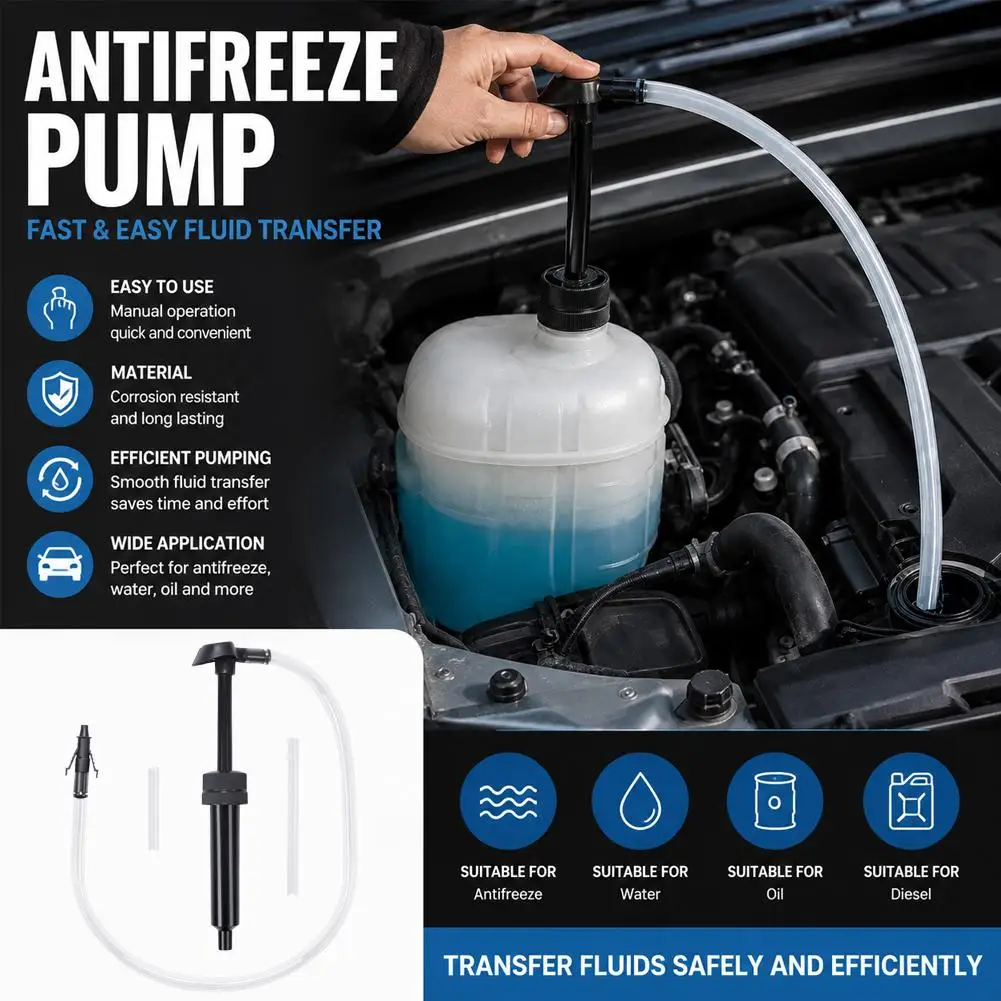 Schmiermittel-Transferpumpe für Gallonen- und Quartflaschen, Getriebeölpumpe, Manuelle Transferpumpe mit Schlauch für Differentialgetriebe – Detail 5