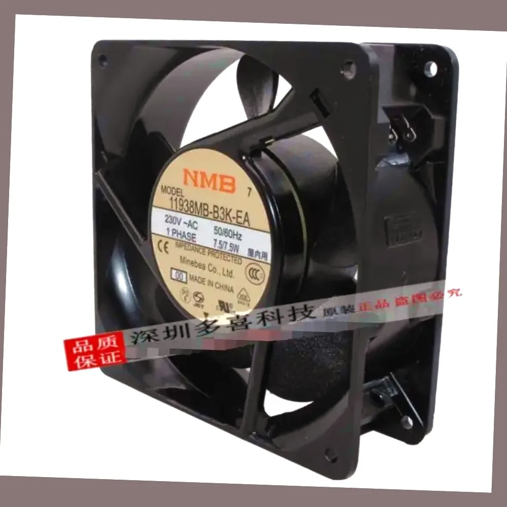 NMB 11938MB-B3K-EA  230V 15W Server Cooling Fan 120x120x38mm Size for Electronic Components Cooling