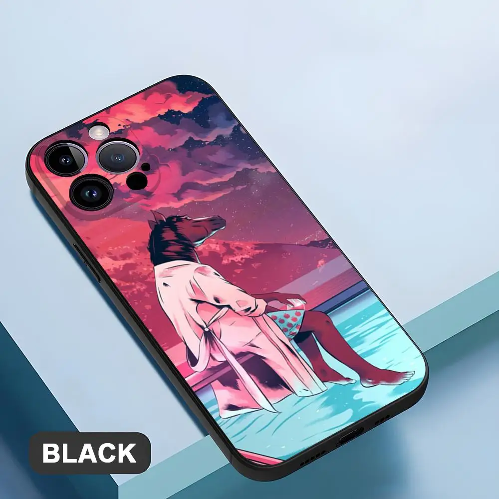 Caixa do telefone do cavaleiro de B-BoJack para o iPhone, Shell Coque, 15Pro máximo, 11, 13, 14 pro, XS máximo, Mini, XR, X, 7, 8, 6, 6s mais