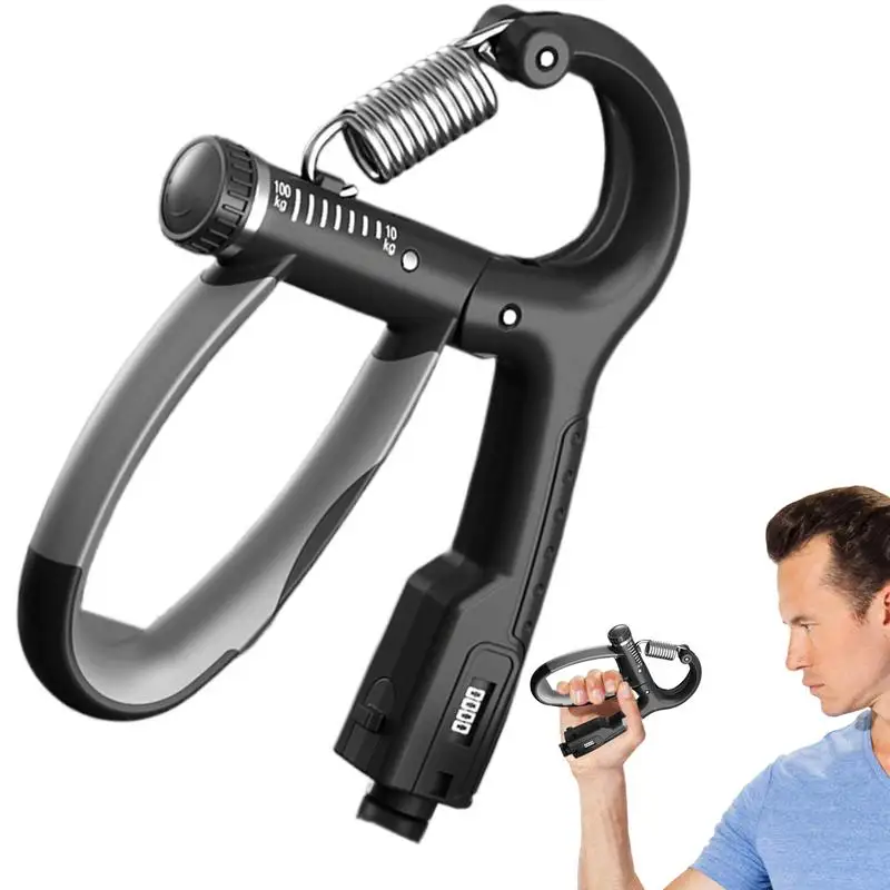

Hand Strengthening Devices Injury Recovery Compact Forearm Exerciser Tool 10-100Kg Adjustable Counting Design Hand Grip Training