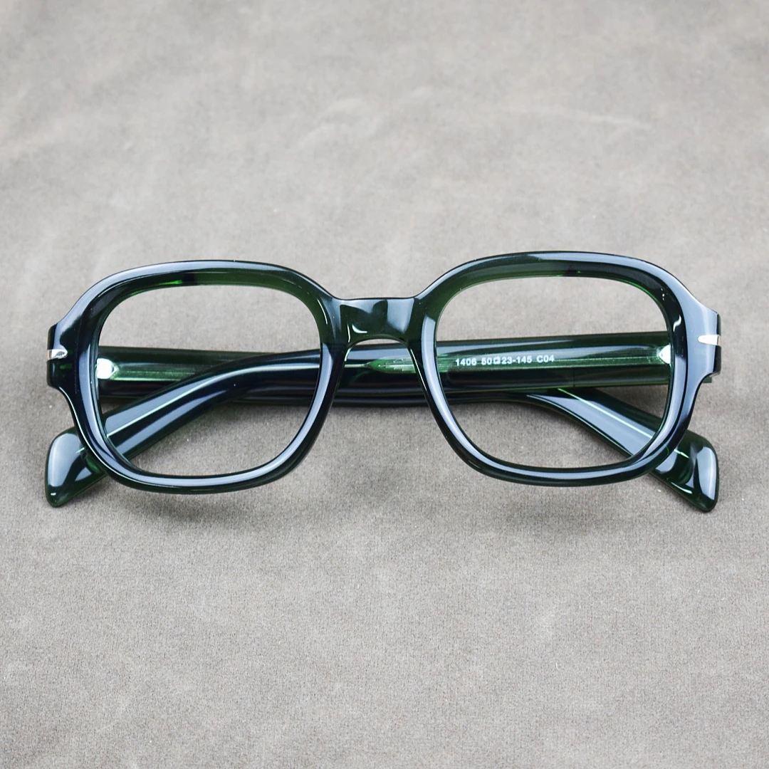 

Handmade acetate square eyeglasses Prescription myopia women men glasses frame Optical personality eyewear