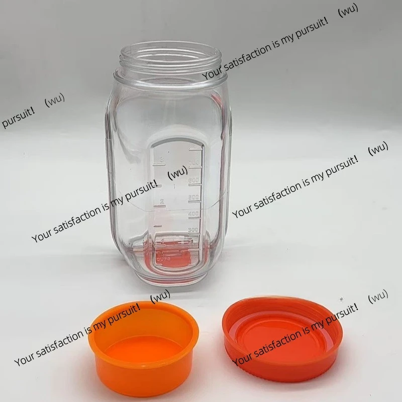 

Vertical layering, salad storage jar container. Modern minimalist irregular shape