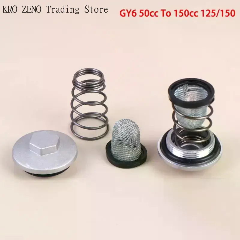 1/2sets Motorcycle Engine Parts Plug Moped Oil Filter Drain Kit For GY6 50cc To 150cc 125/150 For Baotian Benzhou