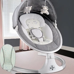 Chaise berçante intelligente pour bébé, berceau électrique Bluetooth, lit avec musique, balançoire électrique, secoueur nouveau-né, nouveau style