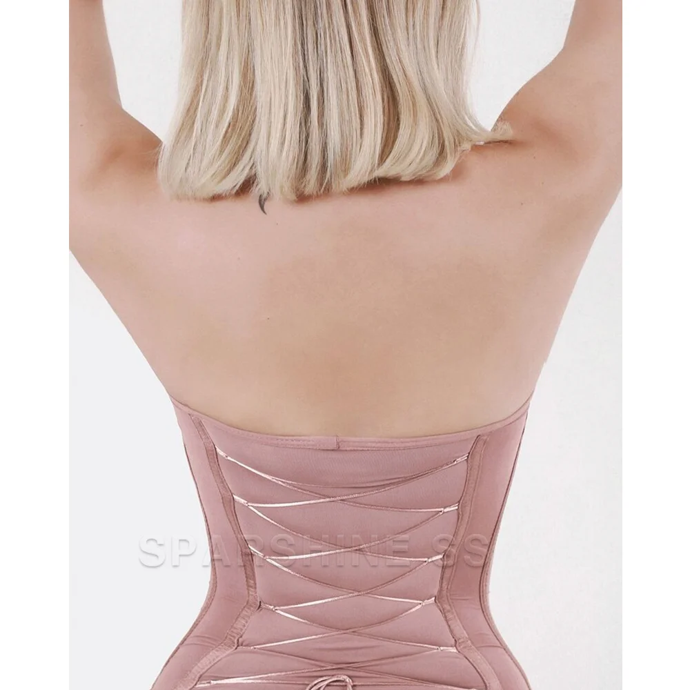 Fajas Women Seamless Back Lace-up Thong Body Shaper Colombian Shapewear Full Body Shaper Slimming Compression  Underwear