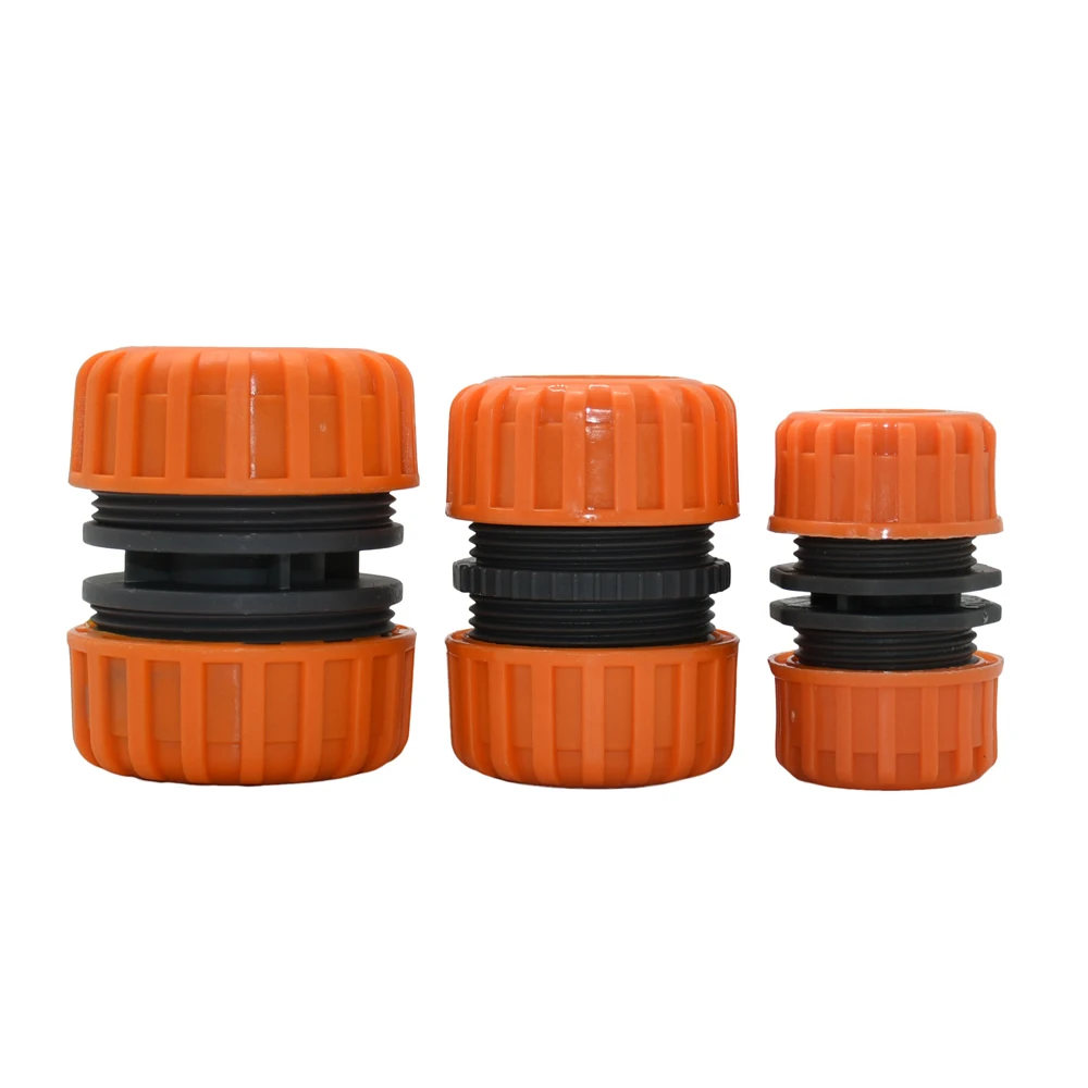 Irrigation Garden Hose Quick Connector 1/4 3/8 1/2 3/4 1 Inch Water Pipe Fitting Stop Connector Drip Irrigation System Coupler