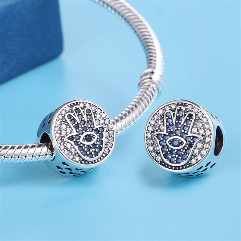 925 Sterling Silver Beads Fit para Pandora Pulseira, DIY Bangle, Fazer Jóias, Dreamcatcher Azul, Coruja, Planeta, Céu Estrelado, 100%