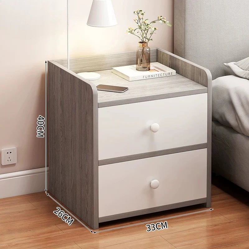 Room Household Home Modern Minimalist Bedside Table Nightstand Small Bedroom Storage Drawer Compact Bedside Cabinet Furniture