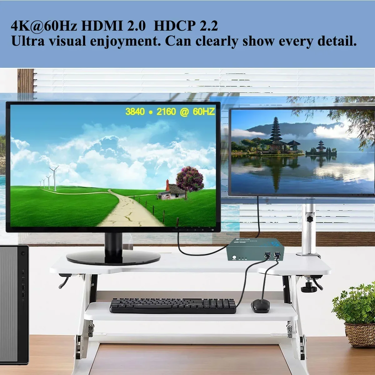 2/4/8/16 Port Hdmi USB kvm przełącznik 4K HD 2 wyjście 2 komputery 4 monitory Thunderbolt DP DVI kompatybilny dla Xiaomi Mi Box PS4/3 TV