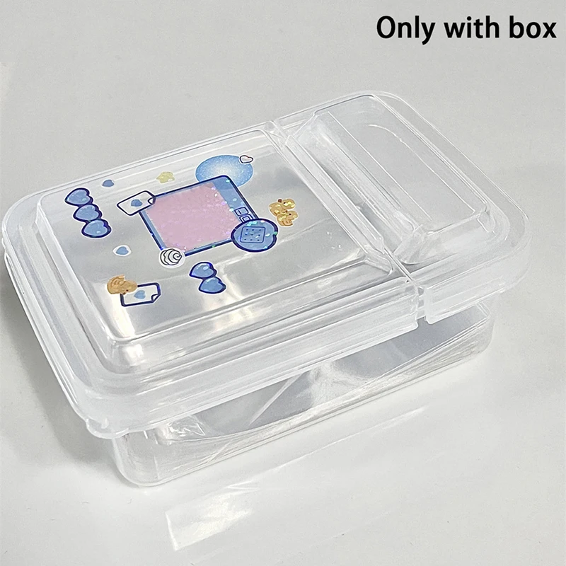 1PCS Collection Container Case Plastic Transparent Storage Box Small Clear Photocard Photo Card Film Protector Store box jewelry