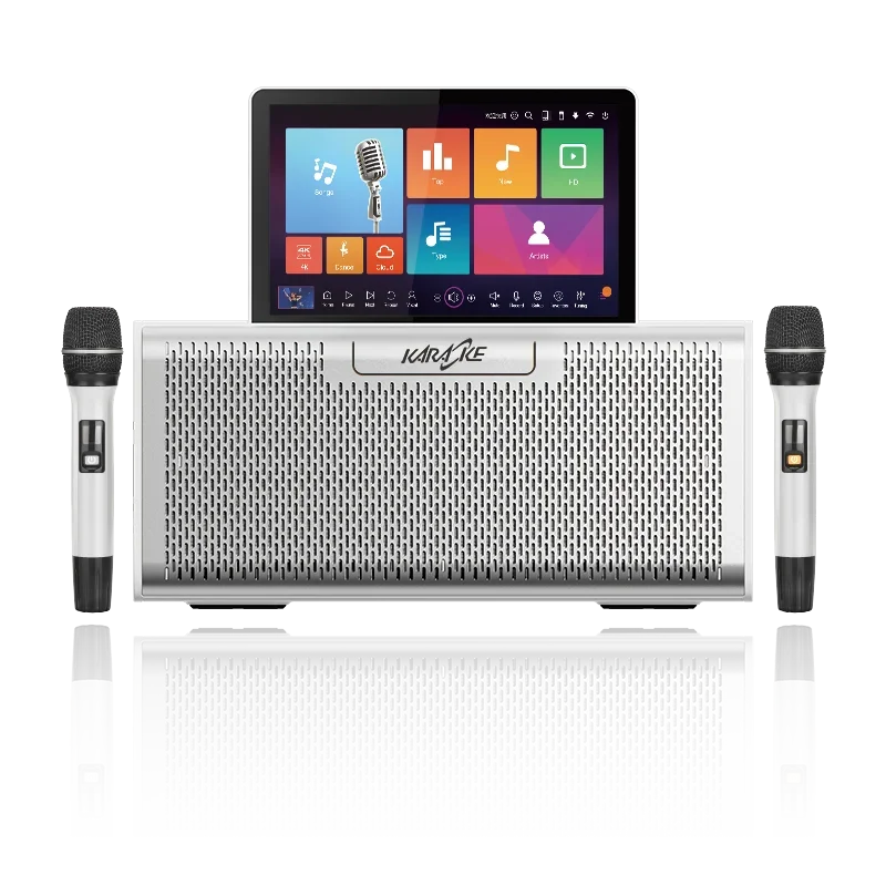 

2024 All-In-One Professional Android Karaoke Machine Touch Screen KTV Jukebox System Audio Sound Equipment with Sound Songs