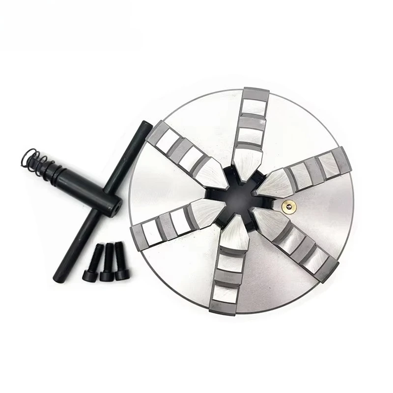 

250 мм Ручной 6-кулачковый самоцентрирующийся токарный патрон K13-250, сертифицированный CE, для продажи