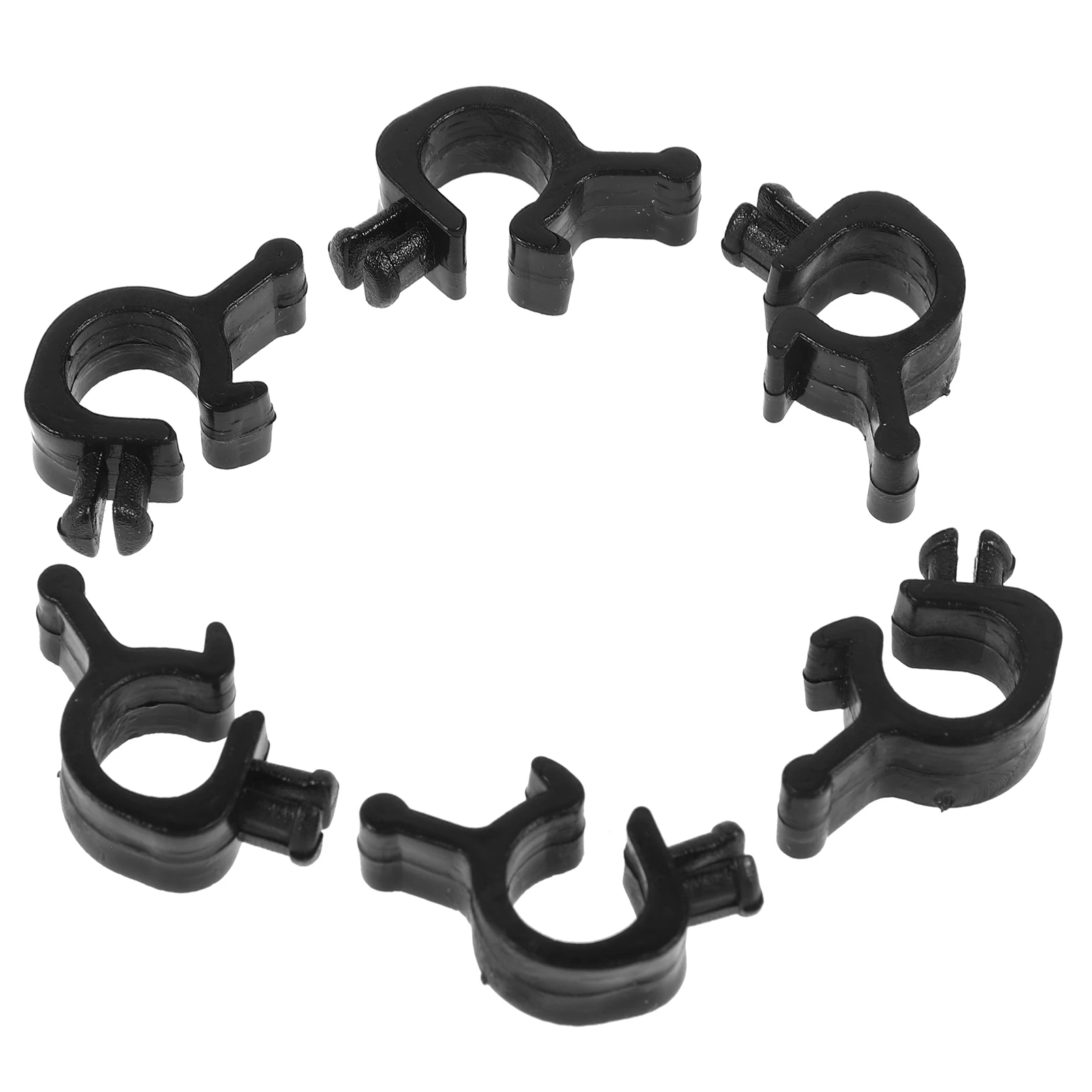 10 Pcs Miner Hat Buckle Hard Flashlight Mount Accessories Clip Headlamp Clips Hardhat for Cable Holder