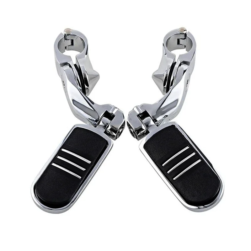 

Plain 2 PCS Motorcycle Pedal Pedal Foot Pegs Kit 1-1/4 Inch Metal For Davidson Streamliner Touring Road Ride