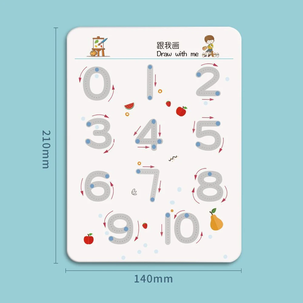 مجموعة دفاتر ملاحظات ممارسة سحرية مكونة من 32 صفحة قابلة لإعادة الاستخدام |   تدريب على تطوير الدماغ بالكامل، تدريب على التحكم في القلم |   تعلم مهارات الكتابة