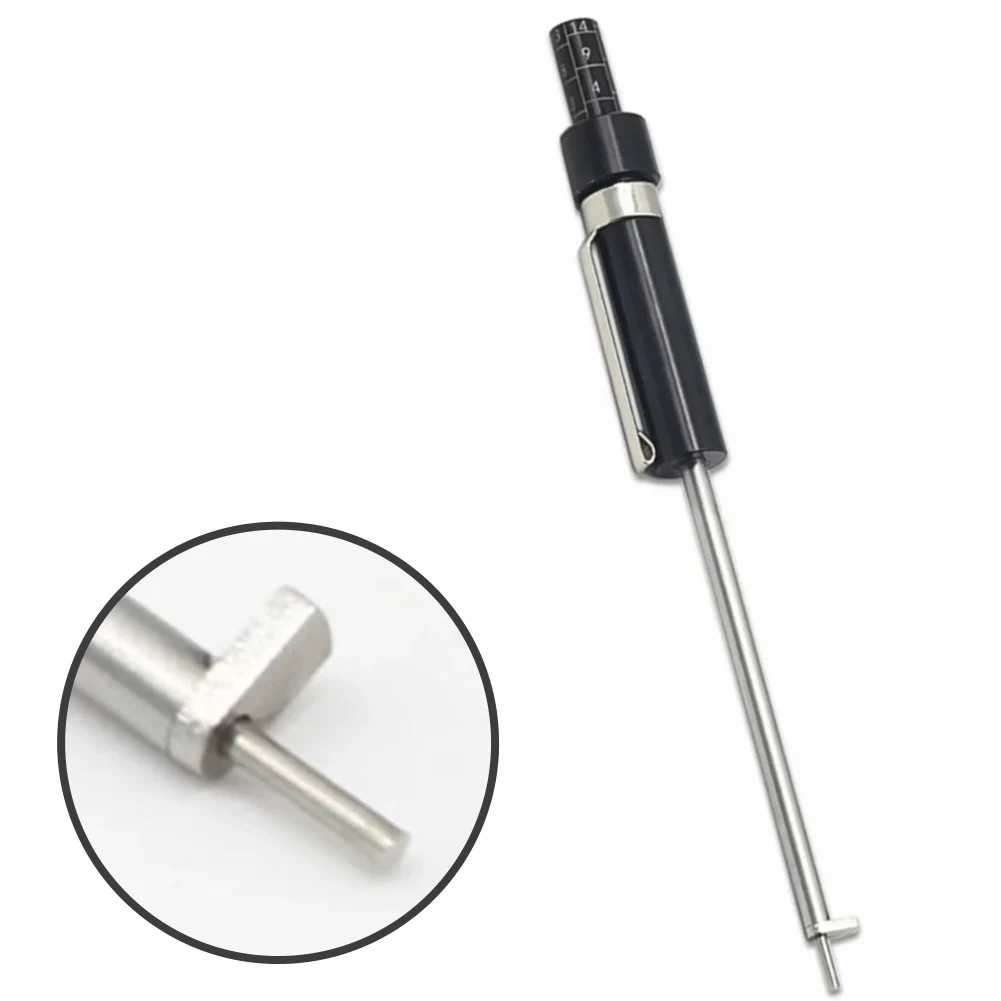 

Car Brake Pad Testing Pen Dividing Rule Thick Measuring Tool Brake Pad Measuring Gauge Brake Pad Scale Brake Pad Detection Pen