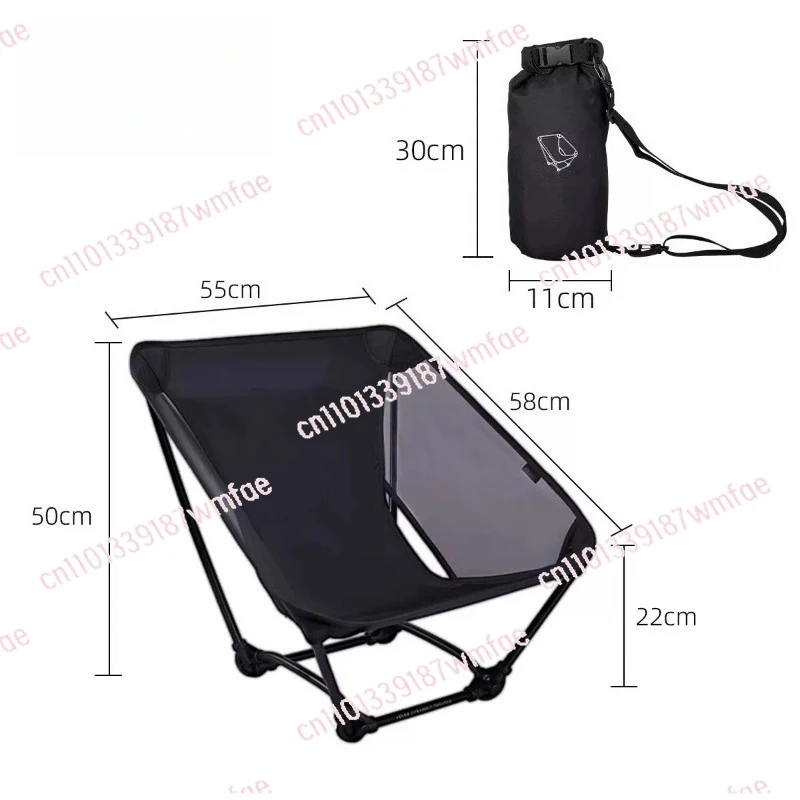 Hiking Camping Mesh Ground Chair Four-legged  Ultra Light Outdoor Lightweight Folding Legless Chair