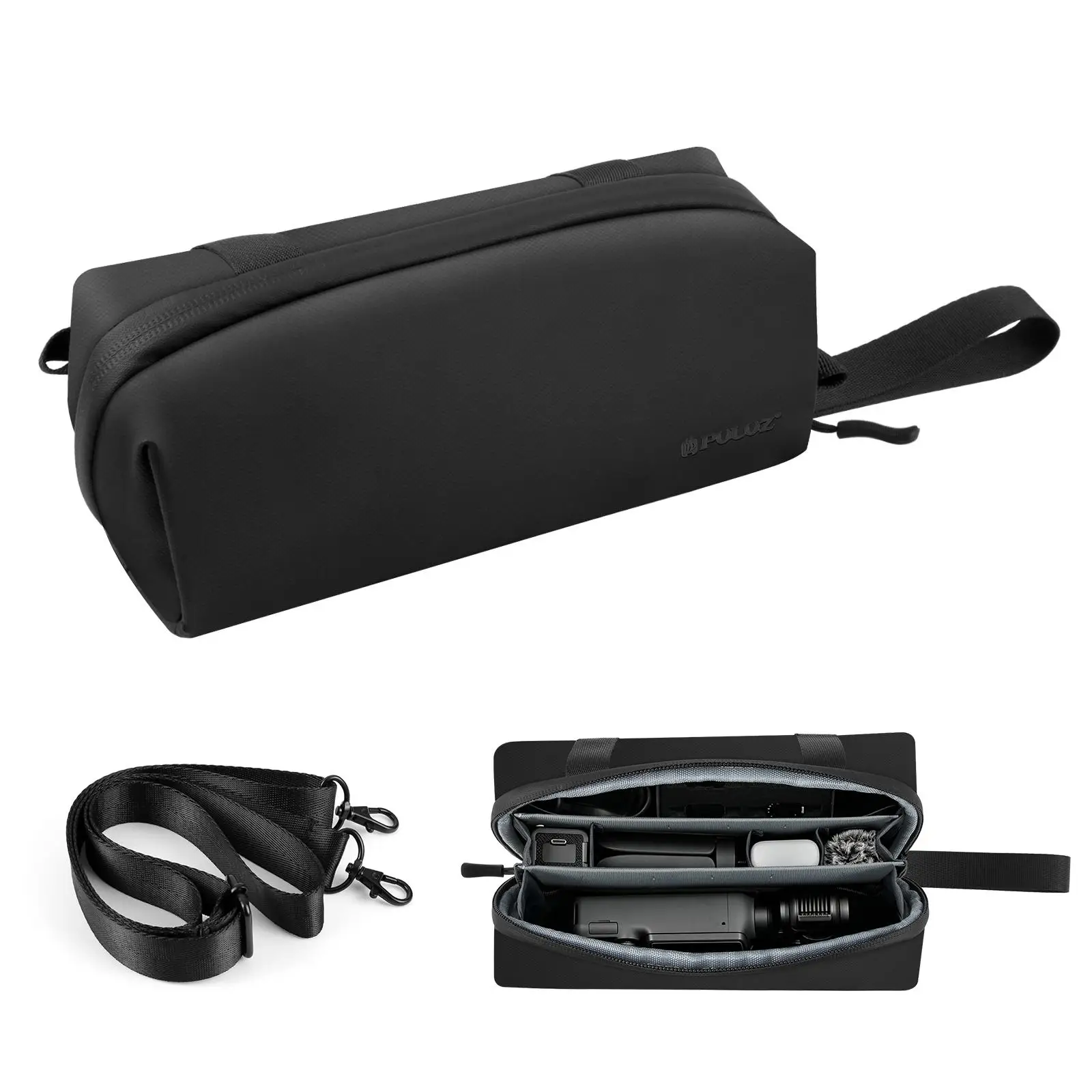 PULUZ Camera Carrying Protectiv Bag for DJI Osmo Pocket 4P/4/3, Xtra Muse/Muse 2 Pro, Insta360 Luna Ultra / Luna Pro/X5/X4/X3