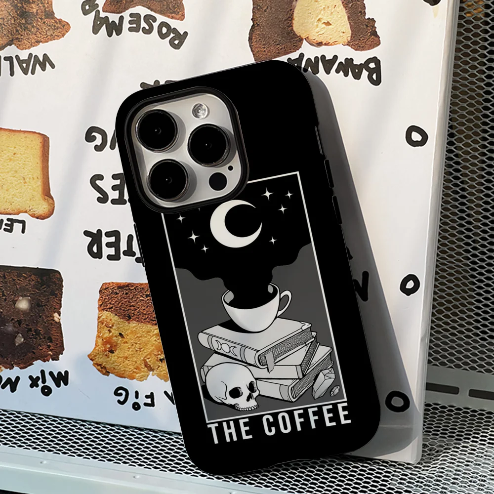 

Чехол для телефона «Кофе» с пленочной оболочкой для iPhone 16, 15, 14, 13, 12, 11 Pro Max Plus