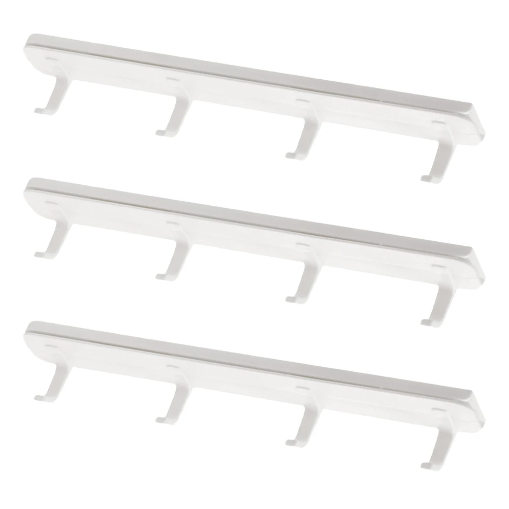 

3 Pcs Hooks Slide Closet Sliding Cabinet Rail Multipurpose Pants Hanger Coat Rack Pull Out Trousers