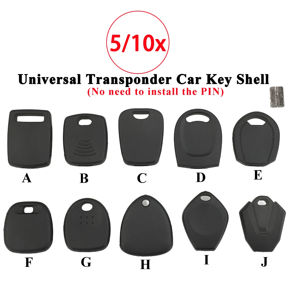 Jingyuqin 5/10pcs For Key Diy KD Xhorse VVDI JMD Key Blade Head Housing Universal Transponder Car Key Handle Fob Shell Case