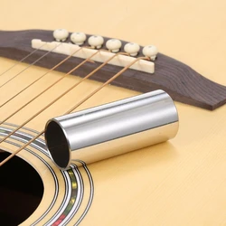Guitar Slide, Stainless Steel Guitar Bass Slide Cylinder Tube Guitar Tone Bar