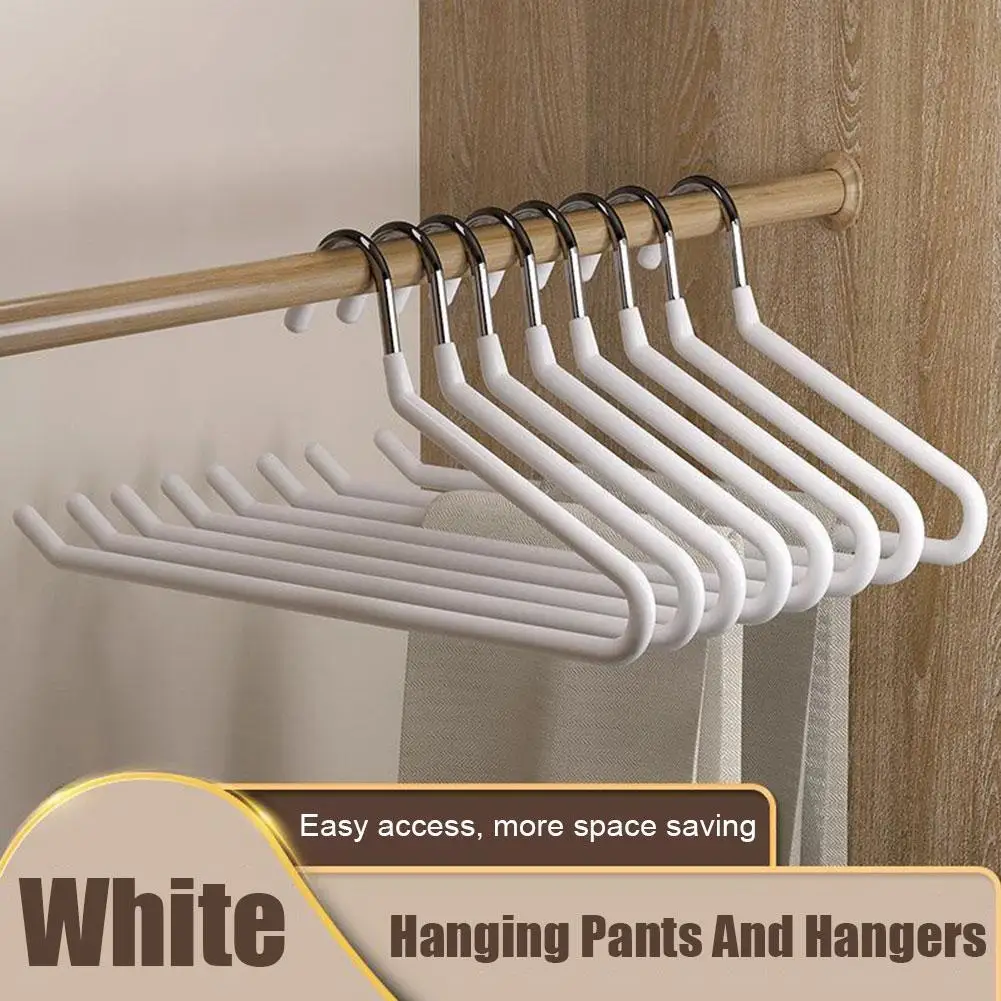 

10/20pcs Plastic Pants Rack Goose Type Clothes Hanger Household Special Traceless Dormitory Space-Saving Pants Storage Artifact