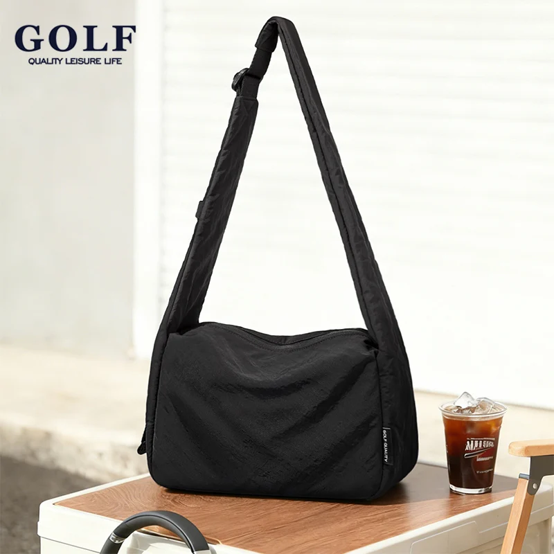 GOLF Quality Oxford Cloth Large Capacity Crossbody Shoulder Bag for Women Casual Solid Color Waterproof Messenger Bag