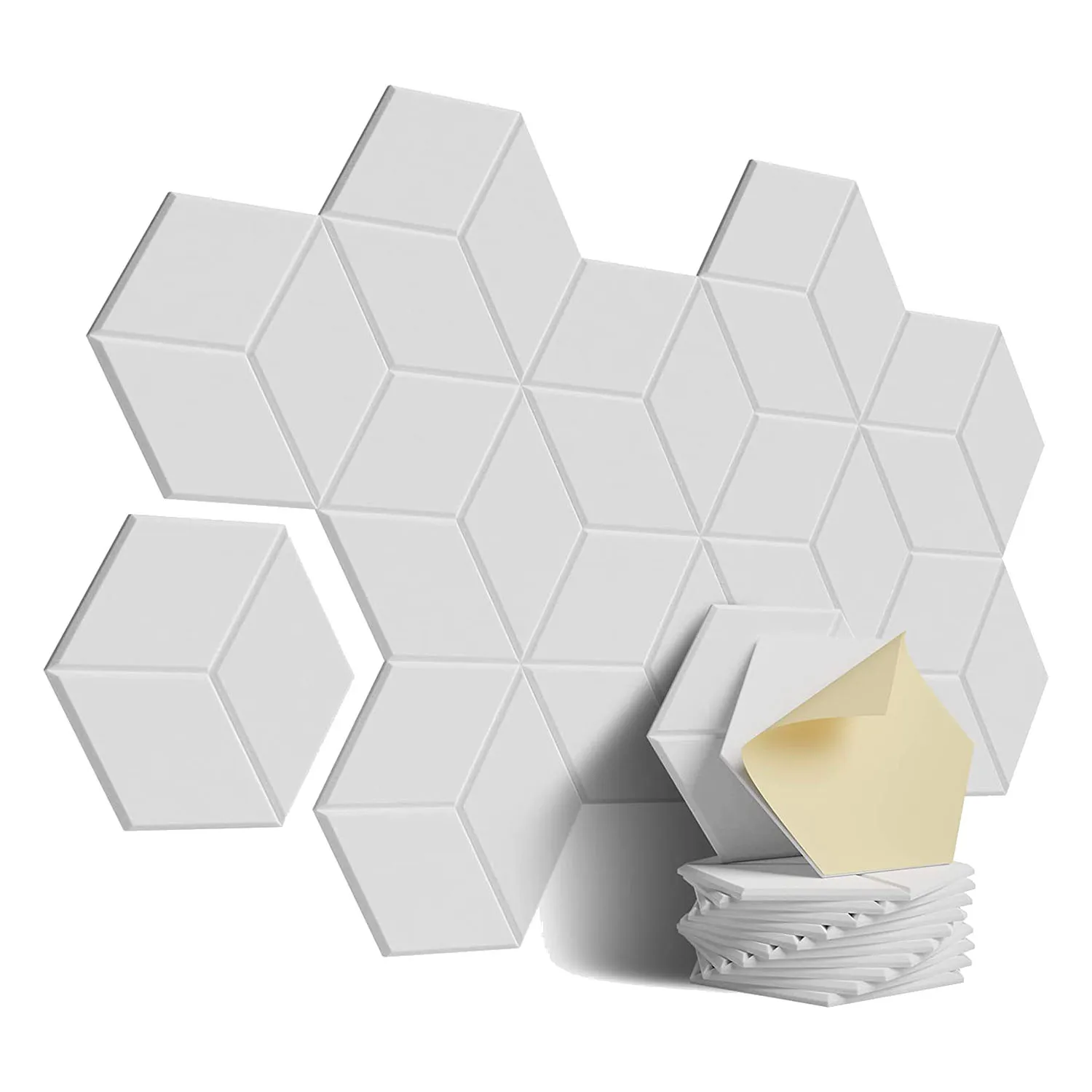 

Hot sale 12 PACK Acoustic Foam,Self-Adhesive Sound Proof Panels,for Sound Insulation &Acoustic Treatment(White)