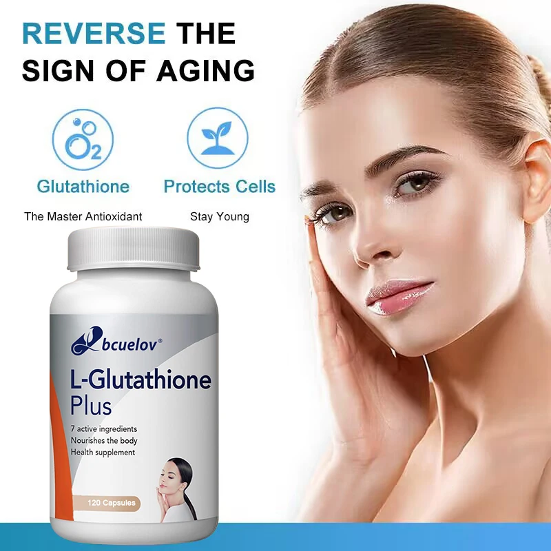 L-Glutathionsupplement-Natuurlijke Antioxidanten, Voedende Gezondheid, Huidverzorging, Niet-Gmo