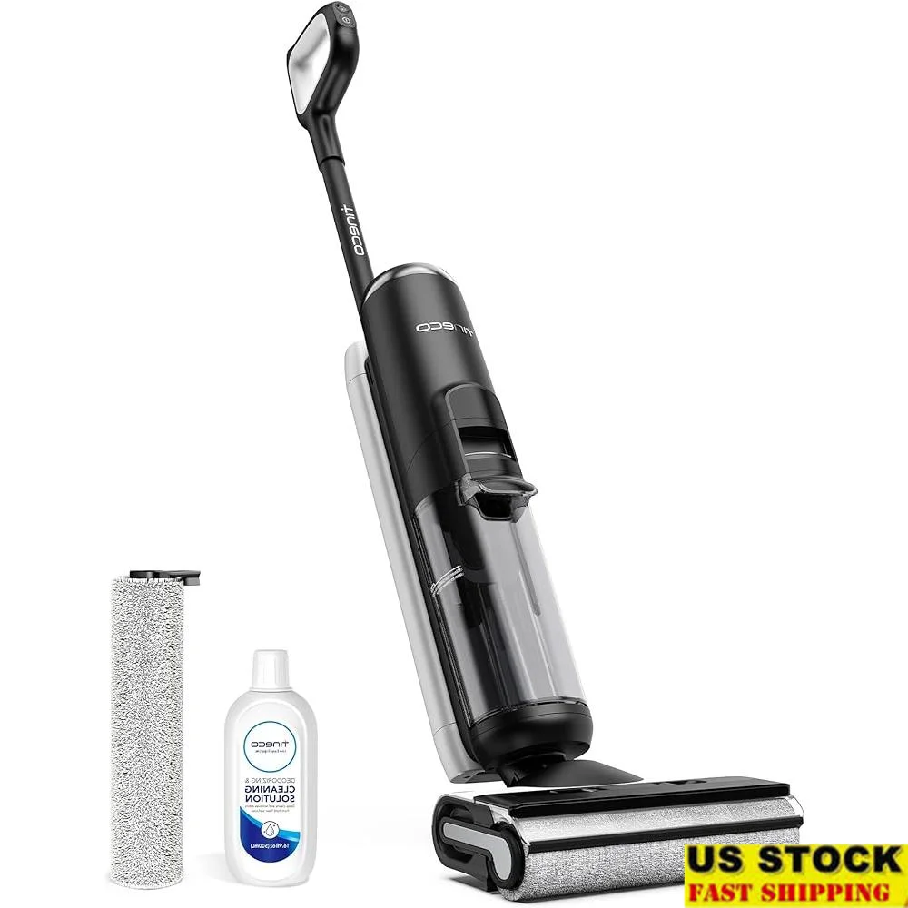 Cordless Wet Dry Vacuum Cleaner All-in-One Floor Washer Smart Self-Cleaning System Edge Cleaning Long Runtime LED Display