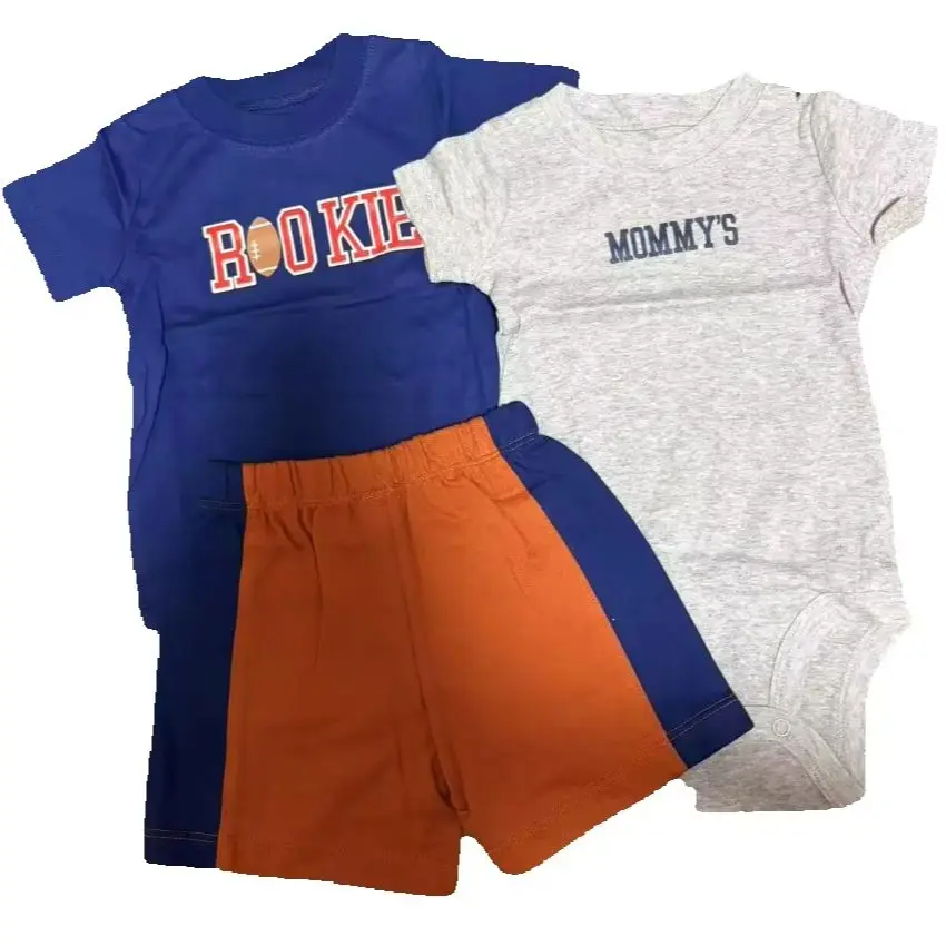 Summer Baby Boys Clothes Set Ropa Para Ninos Roupa Infantil Pra Menino T Shirt Toddler Clothing 3 Pieces Short Bodysuit