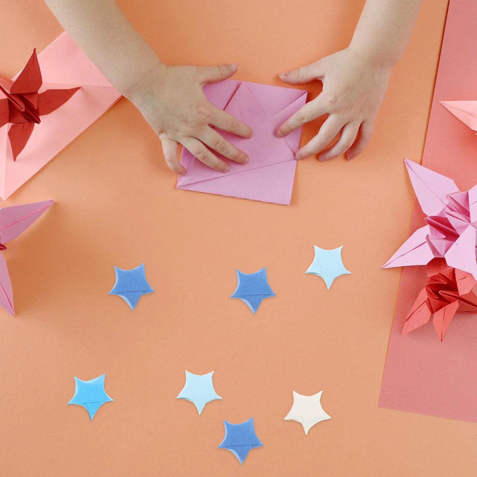 1080Pcs Star Paper Strips Origami Stars Colored DIY Craft Decorative Paper for Home Events Origami Star Strips