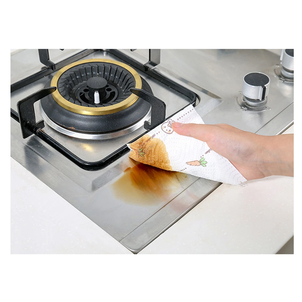 

2Pcs Oil Absorption Paper Napkins Premium Absorbent for Kitchen Cleaning Disposable Roll Paper Towel Household Use