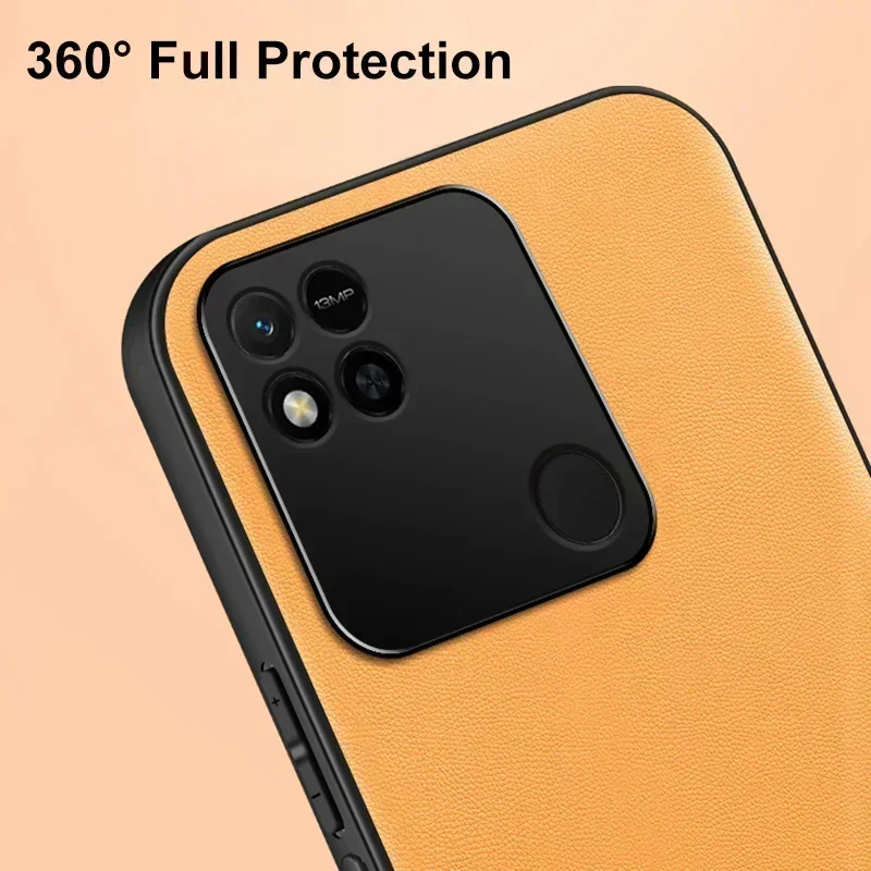 Casing ponsel kulit mewah, casing pelindung ponsel kulit mewah, penutup silikon Matte untuk Xiaomi Redmi 10 10A 10C, casing ponsel untuk Redmi 9 9A 9C NFC 9T Coque