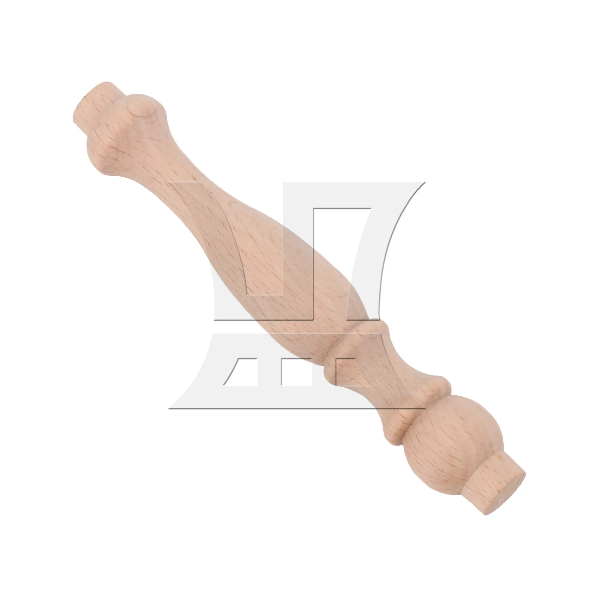 BQLZR Unpainted Wood Spindle Baluster for Home Restaurant Decor 4.41x0.71 Inch