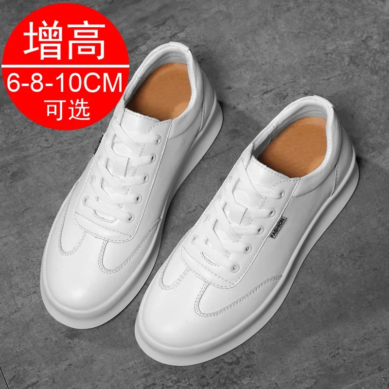 Sneakers Men Elevator Shoes Height Increase Shoes For Men Taller Male Men's heightening Shoes white Hidden increased Shoes