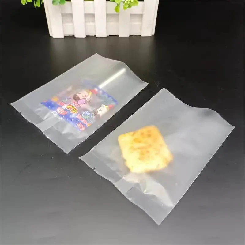 

2000pcs Frosted Plastic Machine Seal Cookie Bag Bakery Macarons Gift Vacuum Packaging Pouch Plastic Biscuit Packaging Bag