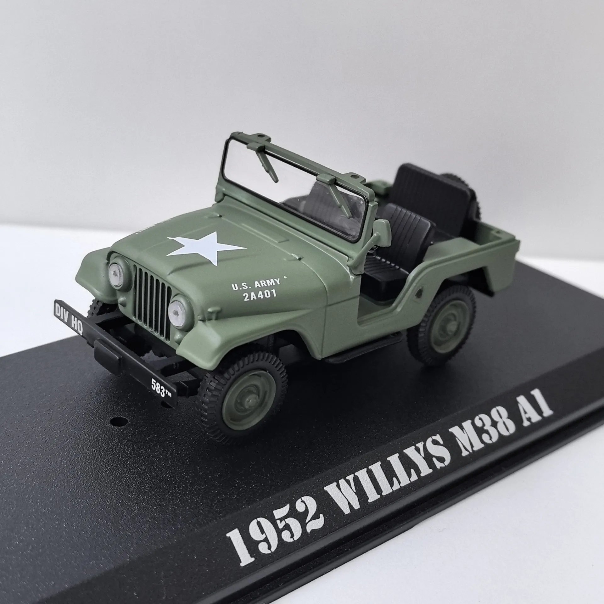 

Diecast Green 1/43 Scale WILLYS M38 1952 JEEP A1 Willys Jeep Alloy Car Model Collectible Toy Gift Souvenir Display Ornament