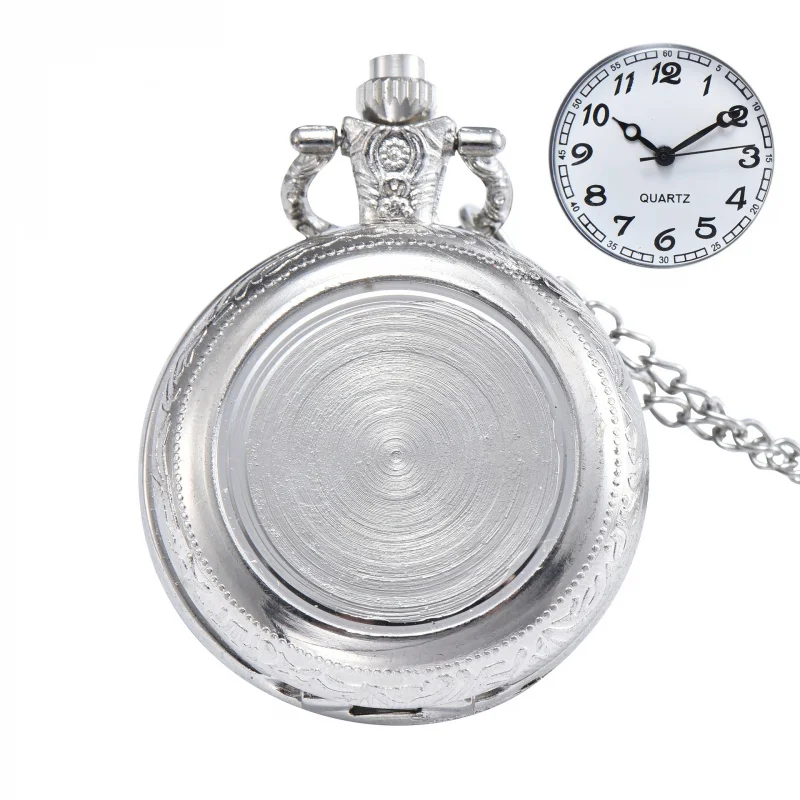 MediumDIYФорманные карманные часы, креативные аксессуары, круглые карманные часы в стиле ретро для мужчин и женщин, студенческие украшения, подарочные часы с ожерельем