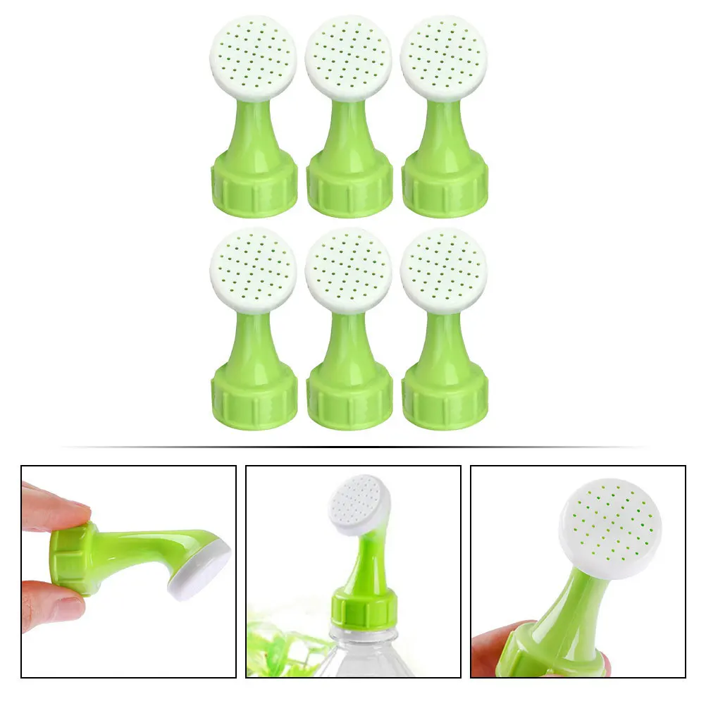 

6Pcs Watering Can Sprinkler Head Creative Design Practical Durable Easy Installation Fine Watering Bonsai Garden Nozzles