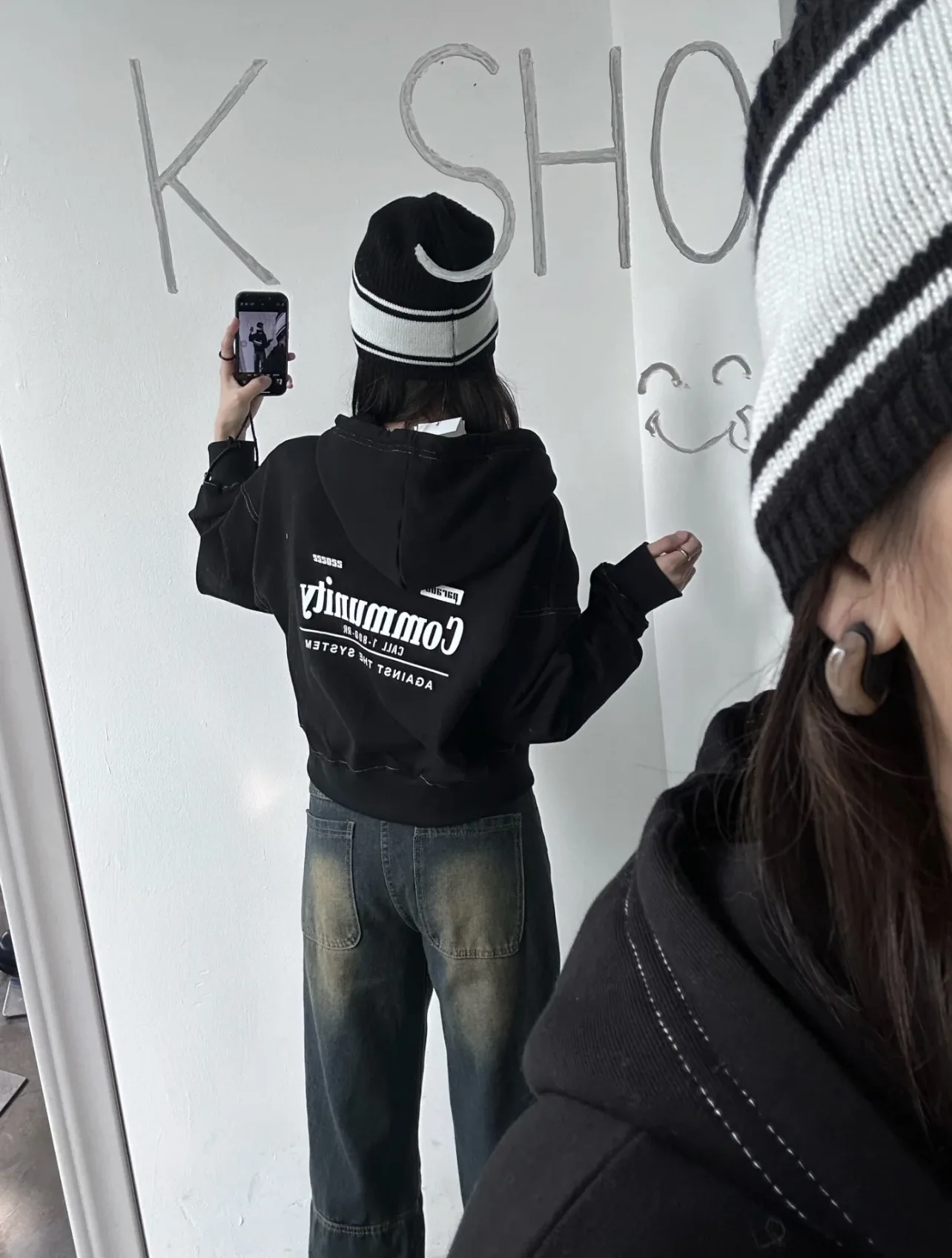 RestandRecreation مقنعين سستة Jaet ort Sle المرأة البلوز الخريف الشتاء Faion العلامة التجارية العصرية عارضة مريحة تناسب