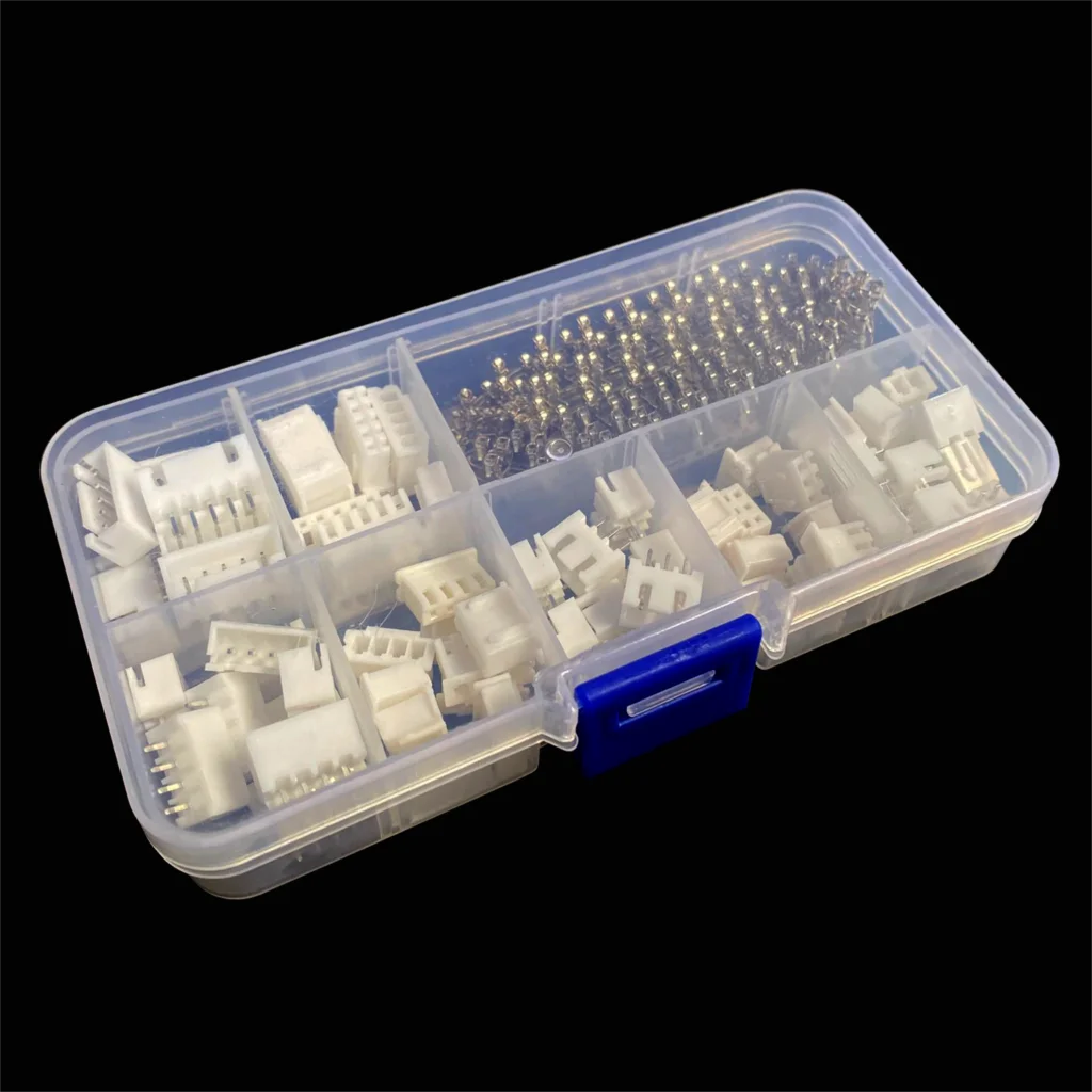 230pcs XH-2.54MM Kit Header Connector Housing Male And female+Terminals TJC3 Wire Cable Adaptor Shell Kits 5P 4P 3P 2P Pin Pitch