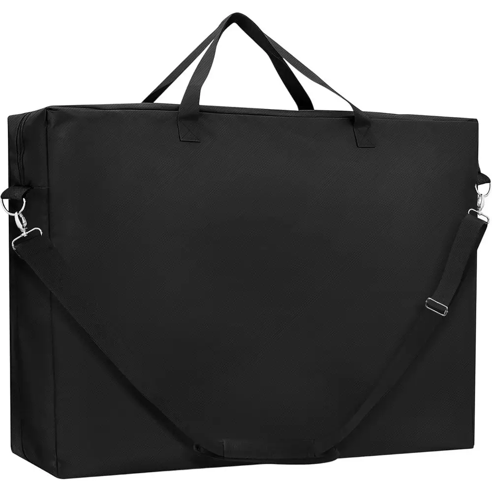 

Сверхмощная водонепроницаемая складная настольная сумка 600D Oxford 6FT с плечевым ремнем и ручкой, 36,3x30x4,6 черная